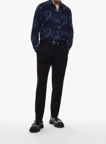 Pantaloni regular-fit tinta unita