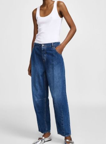 Jeans a palloncino vita alta